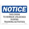 Signmission OSHA Notice, 5" Height, NOTICE This Door To Remain Unlocked During Sign, 7" X 5", Landscape OS-NS-D-57-L-16675 - alternate 1